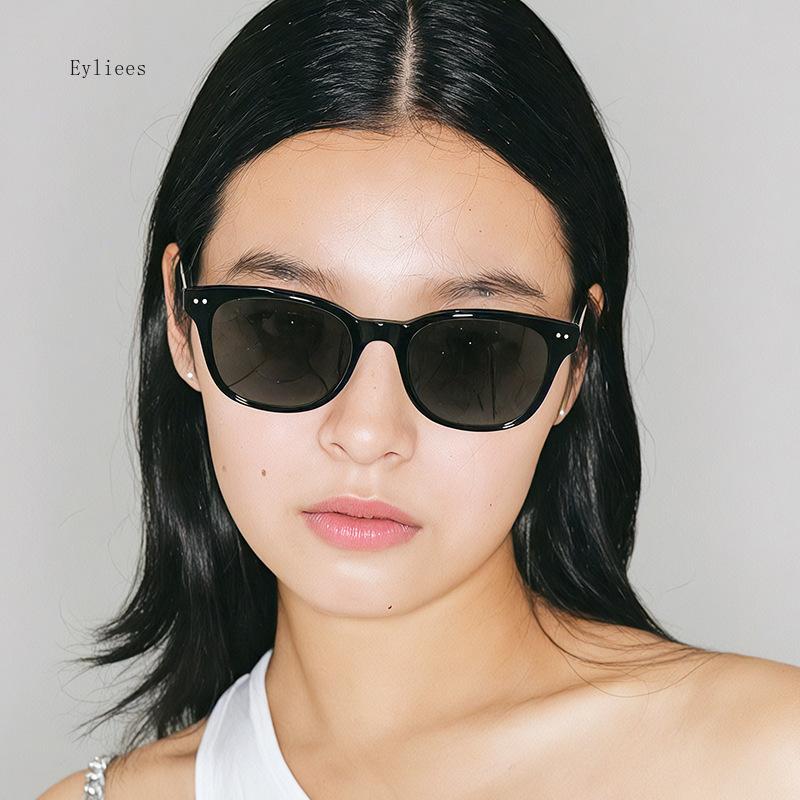 New Ins Popular Fashion Square Candy Color Sunglasses Women Blue Vintage Rivets Men Shades UV400 Gafas