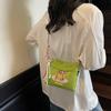 Niche mini handbag new embroidered nylon shopping bag women's shoulder bag lightweight cartoon bag