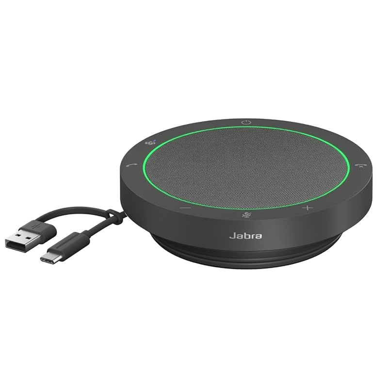 

Jabra Speak2 40 speakerphone [] conference microphone speaker Latest noise canceling function MS Teams/Zoom Certification Cutting-edge beamforming