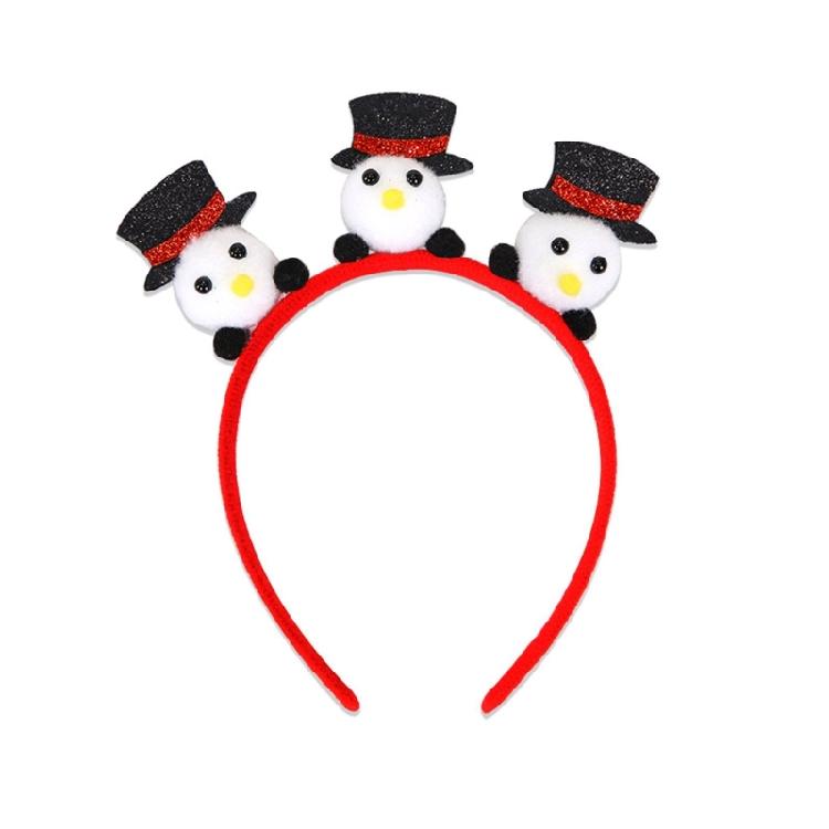 Glittering Powder Christmas Headband Festival Props Hairhoop for Family Gathering Holiday Celebration Props Headpiece