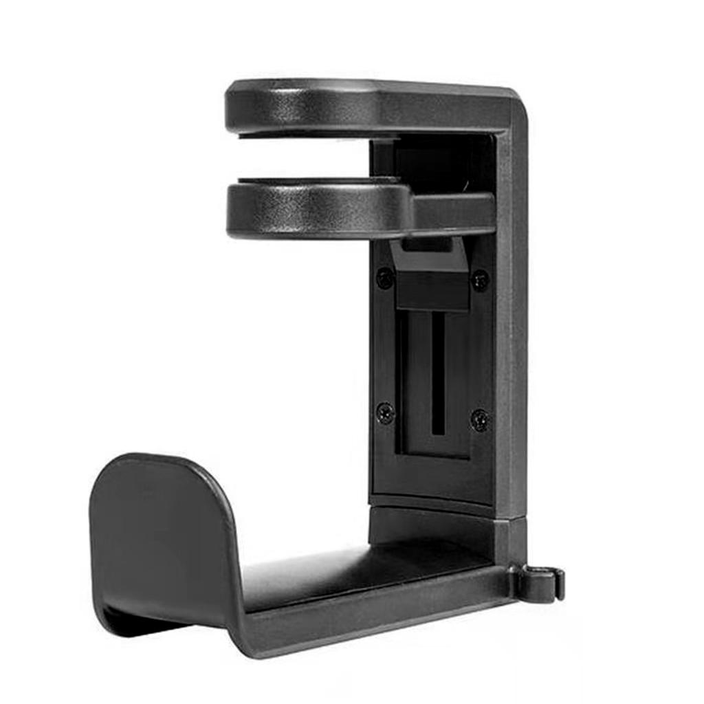 Headphone Hanger Clamp on Under Desk 360 Rotation Earphone Stand USB Cable Storage