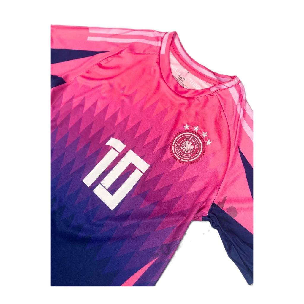 Germany Euro 2024 Musiala Pink Kids Jersey (jersey-shorts-socks-bracelet) Set Of 4