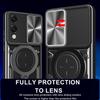 For Samsung Galaxy S25 Edge Case TPU + PC Phone Cover with Kickstand , Slide Lens Window