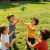 Portable Soccer Footbag for Kids, Soft Juggling Ball, Handmade Colorful Hacky Kick Balls for Backyard Beach