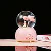 Girl Ancient Hanfu Crystal Ball Luminous Snow Music Box Night Light Aaa Battery
