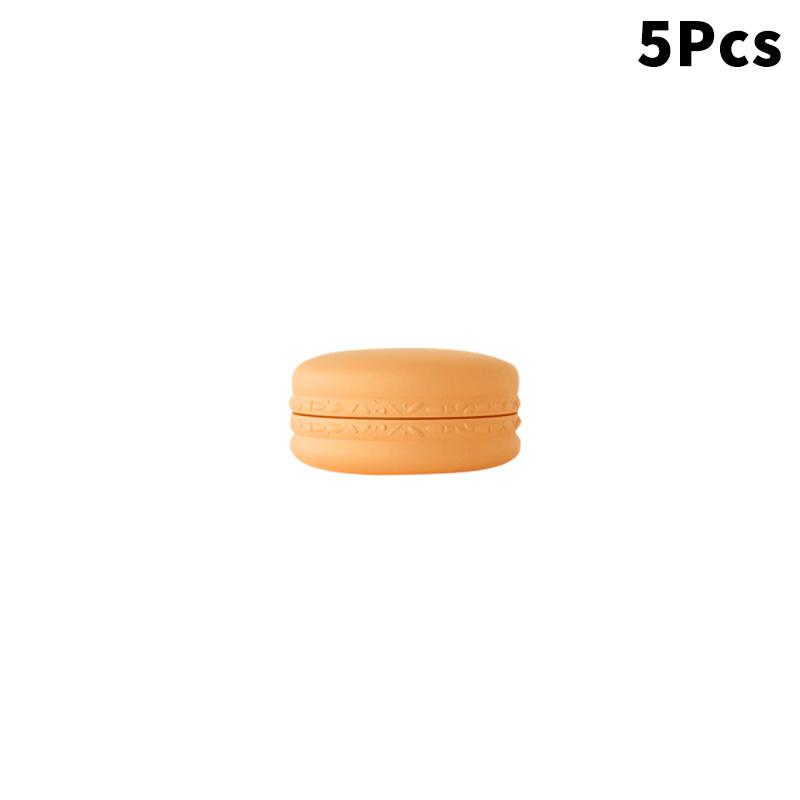 5 Stück 10g Macaron-Creme-Dose, PP-Kunststoff-Lotion-Creme-Box-Flasche, Kosmetik-Foundation-Creme-Pillen-Aufbewahrungsbox, Reise-Tragbares Make-up