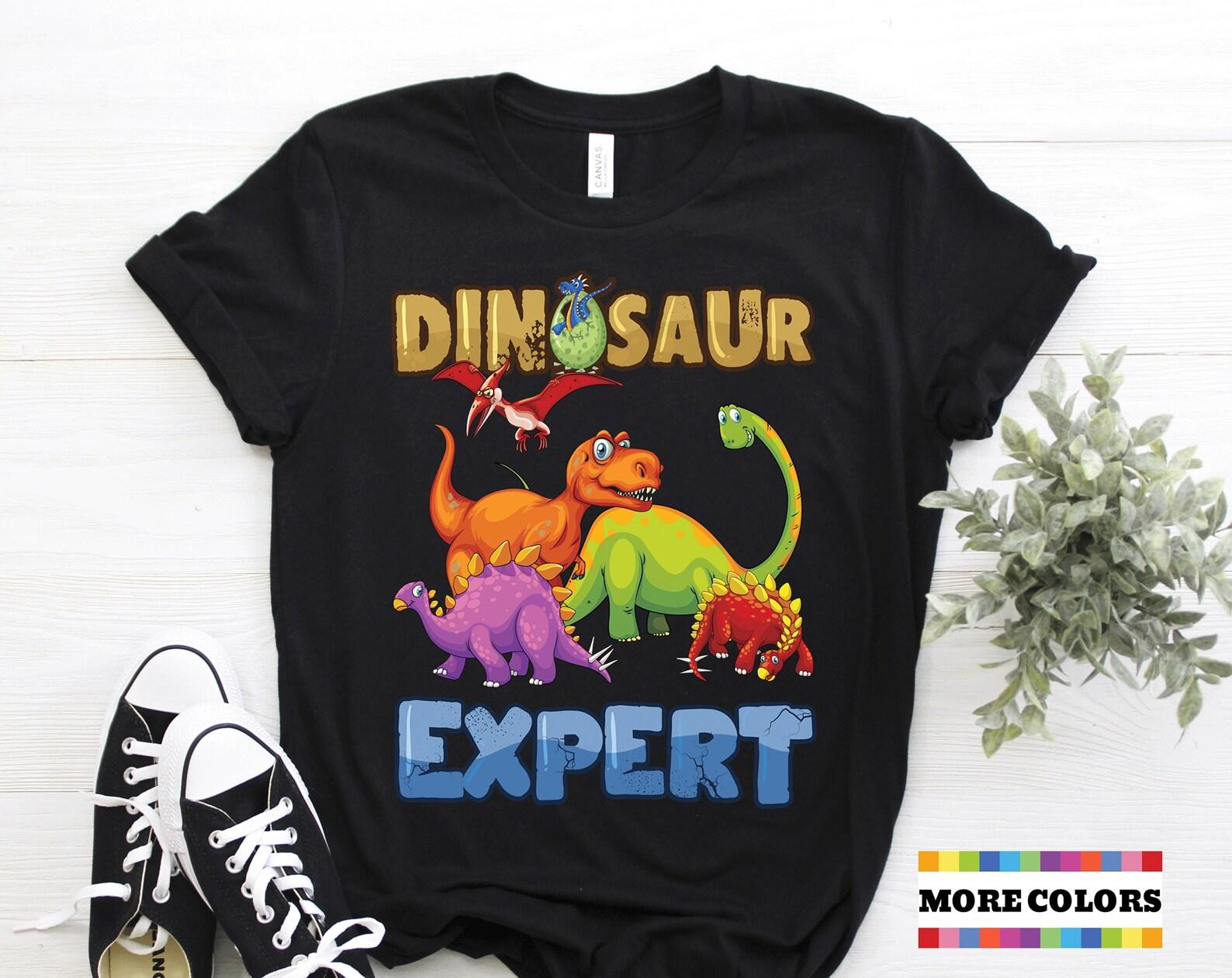 Dinosaur Expert T-shirt, T-Rex Dinosaurs Lover Paleontology Paleontologist Present, Dino Birthday Gift Tyrannosaurus Rex Outfit Party Shirt 100