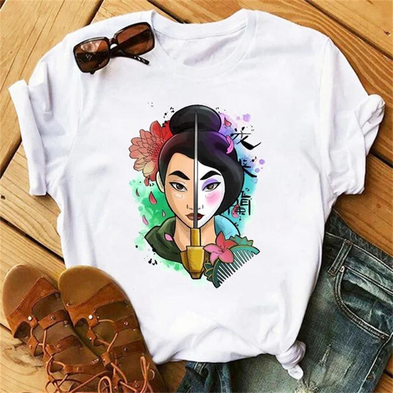 Princess Cute Graphic Printed Tshirt New Cartoon FeUnisex Top T Shirt Short Sleeved ONeck FeUnisex Clothes Breathable
