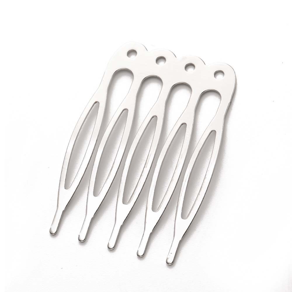 10pcs 5/8/10/12/18/22 Dents Métal Cheveux Côté Clip Peigne Épingles à Cheveux Pour Femmes Mariage Voile Nuptial Coiffure Artisanat Outil de Fabrication de Bijoux