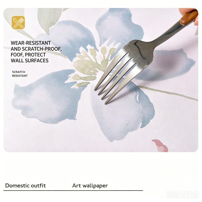 Self-Adhesive Waterproof Wallpaper Anti-Mold Washable Print Non-Slip Wear-Resistant Bedroom Living Room Accent Wall Decor