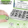 304 Stainless Steel Serrated Lock Washers with Inner/Outer Teeth, Anti-Loosening, Toothed Design, Sizes M2.5-M12