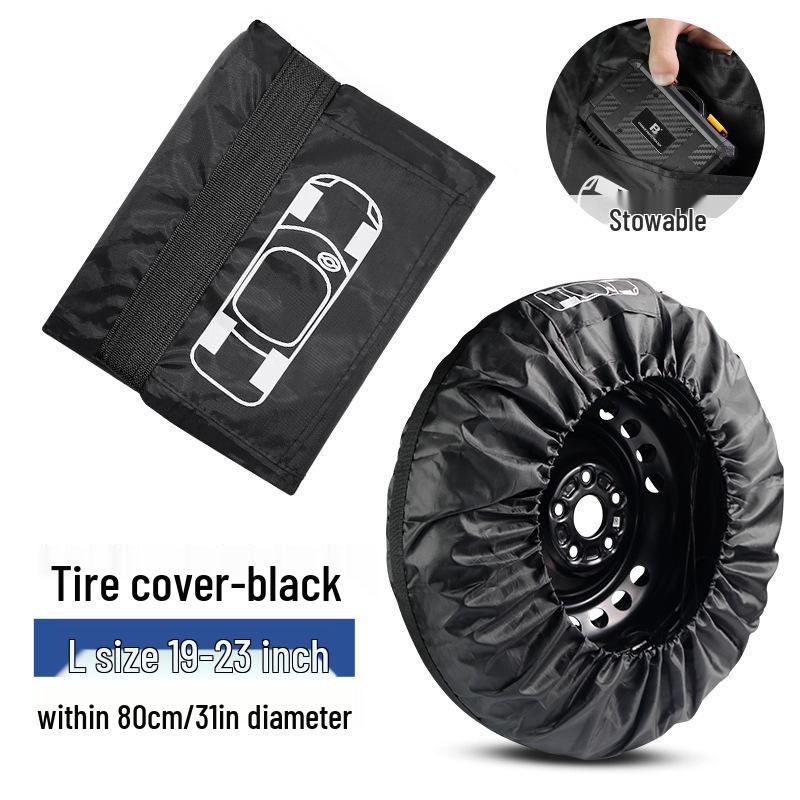 All-Weather Car Tire Storage Bag - Snow, Sun, and Dust Protection.