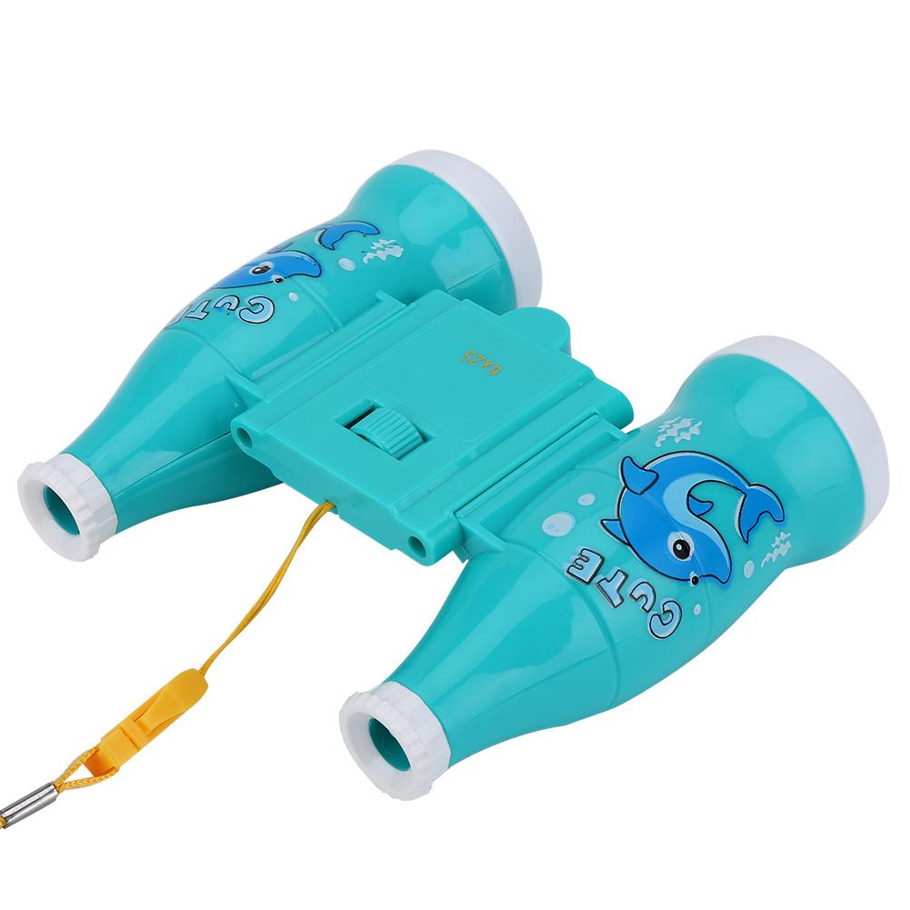 6 Times Lightweight Binoculars with Strap Children Educational Toys (Blue)