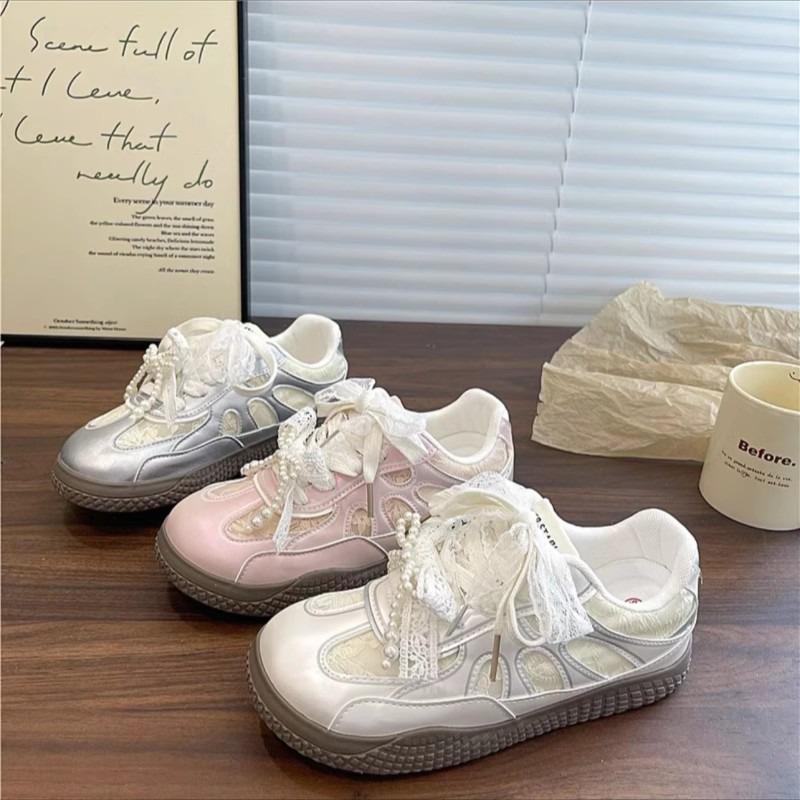 Luxury Sneakers for Women 2026 New Casual Shoes Lace Up Platform Vulcanized Shoes for Women Ballet Shoes Breathable Tennis Sho