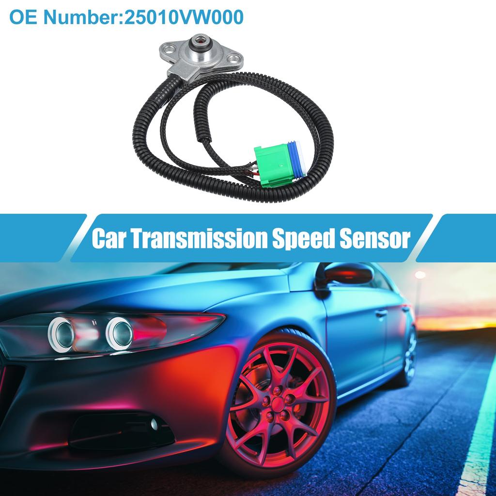 ABSOPRO Car Transmission Speed Sensor 25010VW000 for Infiniti QX4 V6 Black No. 3.3L 1997-2001, Plastic,