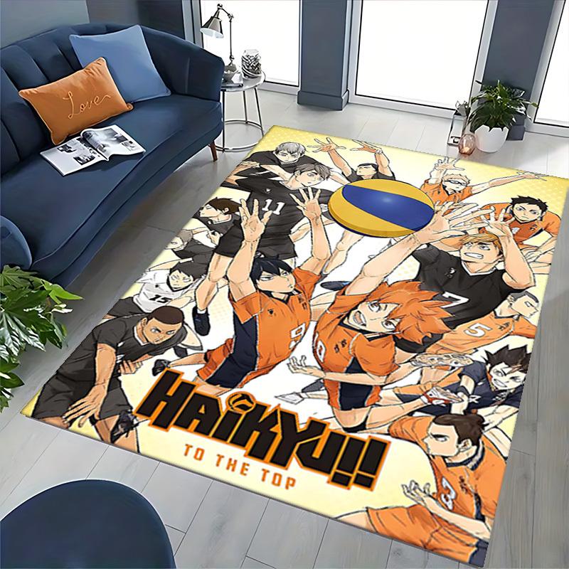 1pc Haikyuu!! To the Top - Anime Volleyball Team Chair Mat, Seasonal Gift for Office and Home Decor, Anti-Slip Carpet with Kageyama Tobio Design.O100