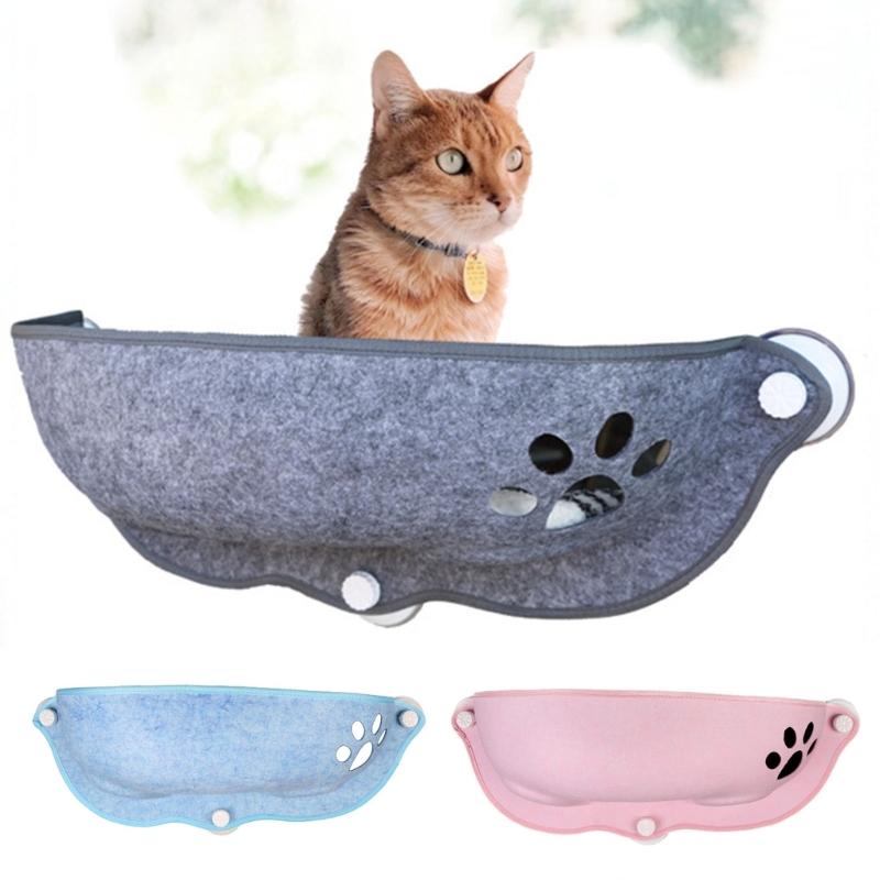 Cat Window Perch Pet Cat Bed Suction Cup Mounted Hammock Space Saving Cats Sleeping Bed Easy Fixed Kitten Hammock Bed