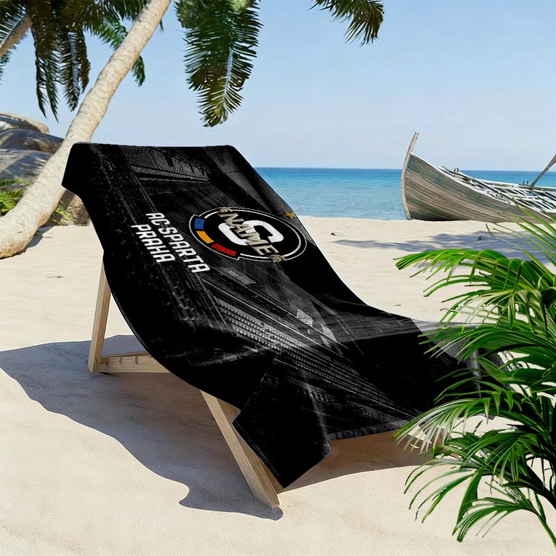 Custom Name,HC Sparta Praha Print Beach Towel, Large Soft Quick Dry Towel for Beach Camping Swimming