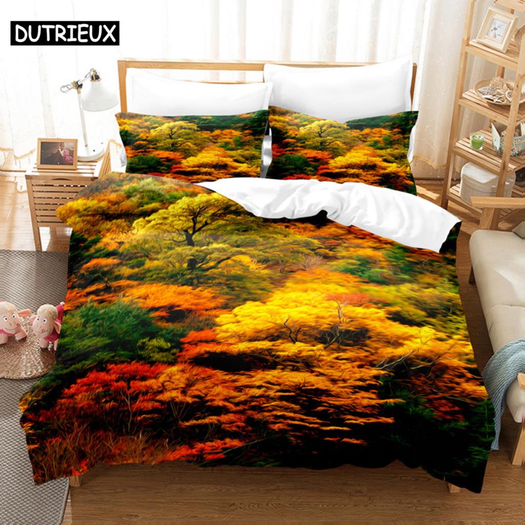 Landscape Painting Bedding Set Duvet Cover Set 3d Bedding Digital Printing Bed Linen Queen Size Bedding Set Fashion Design
