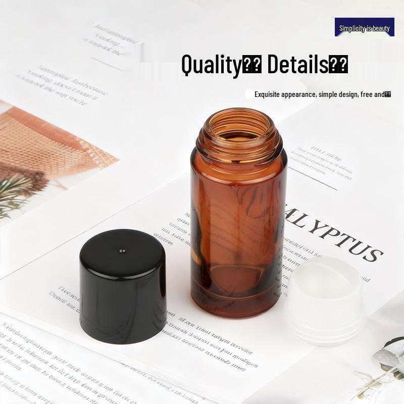 30ml Transparent Glass Rollerball Bottle for Essential Oils and Cosmetics, 50ml Massage Roller Bottle for Medicinal Oils