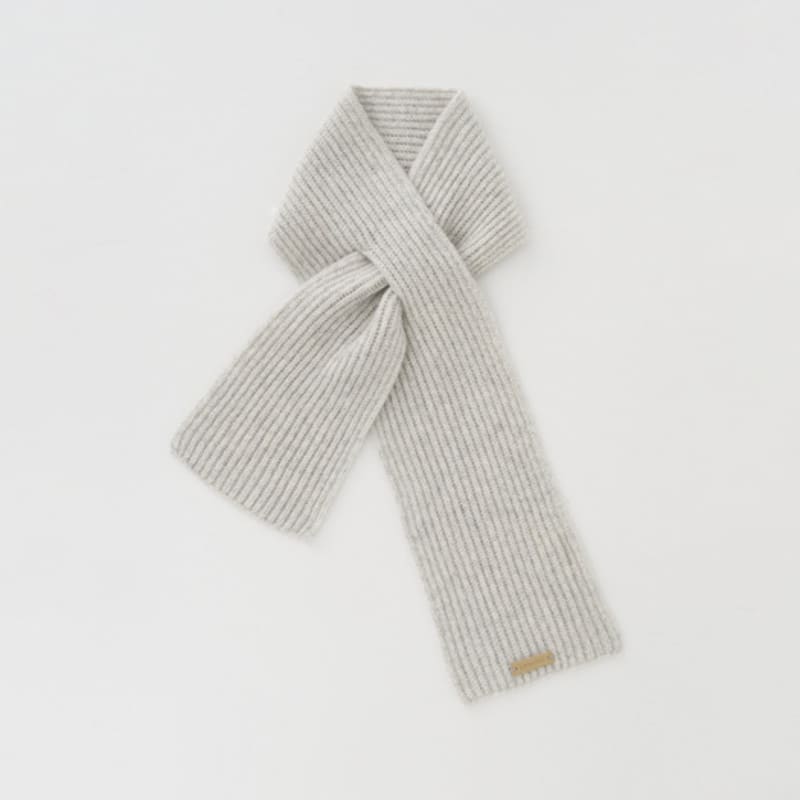 Carriere BABY ALPACA BLEND SEAMLESS RIB KNIT MUFFLER