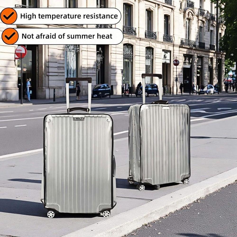 Langlebige Volltransparente Koffer Schutzhülle Wasserdicht Staubdicht Gepäckabdeckung PVC Reise Zubehör