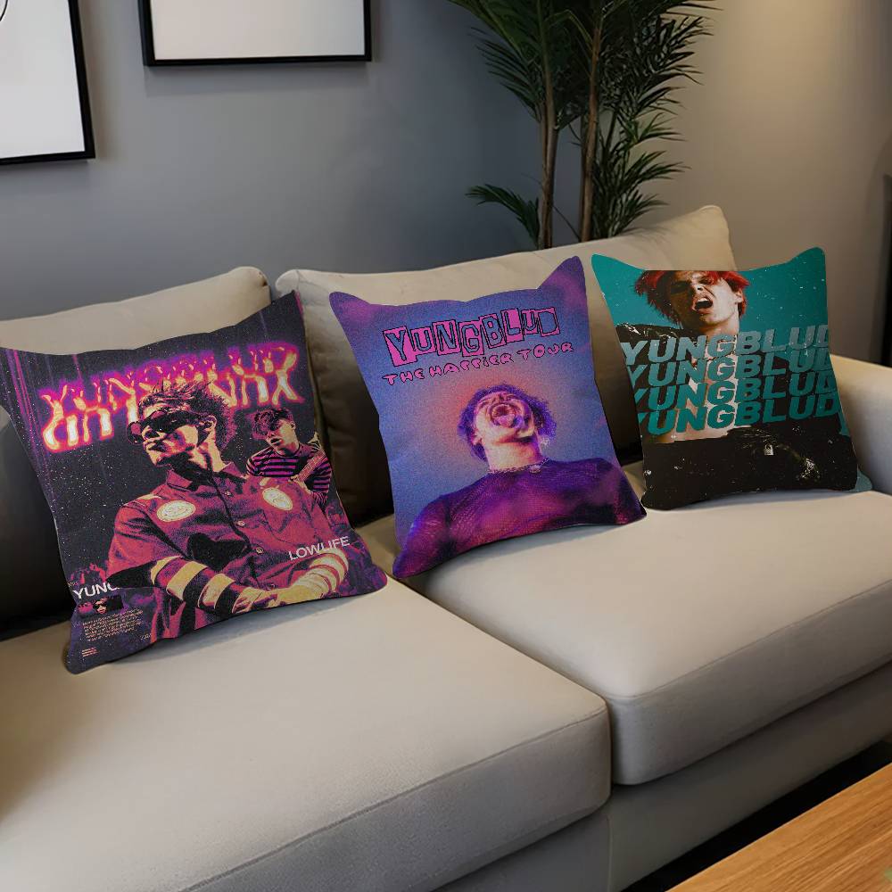 Yungblud Cantante Cuscino Cuscino Anime Copricuscino per Divano Letto Testata Letto Copricuscino 45X45 Cm Moda