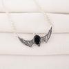 Schwarzer Onyx Edelstein Silberschmuck, 925 Sterlingsilber Anhänger, Handgefertigter Designer Onyx Anhänger Geschenk für Aktivisten