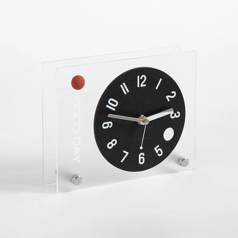 

Simple desktop ornament Bedroom desktop clock Entrance TV cabinet Clock ornament