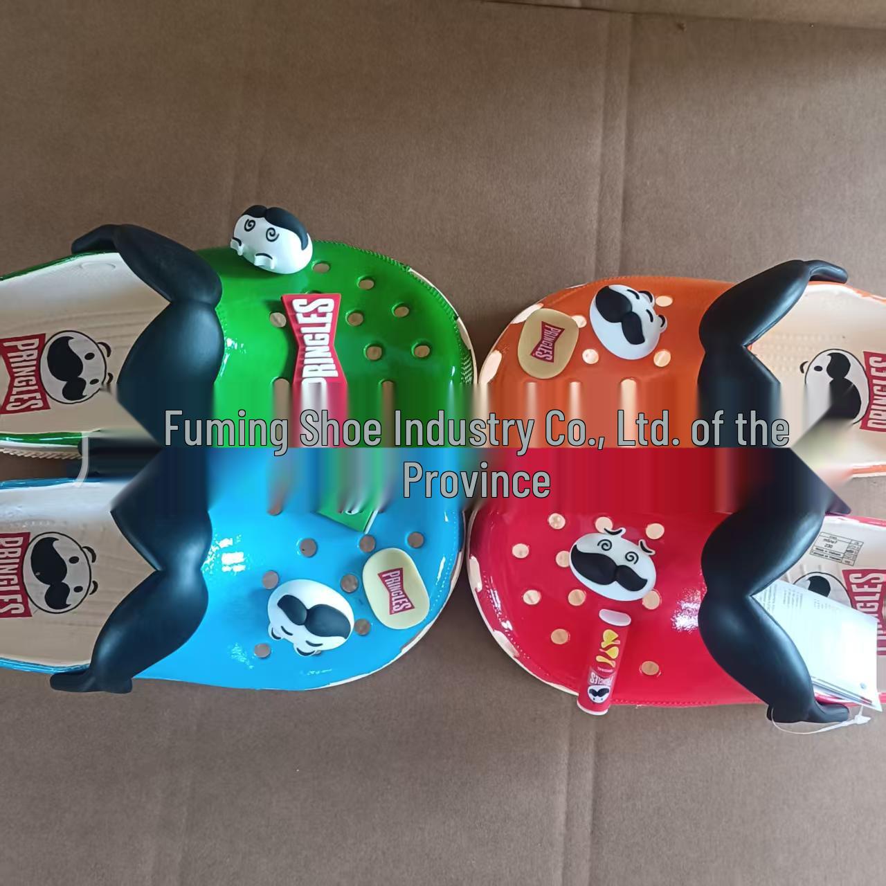 Женские летние нескользящие мультяшные сандалии: Пляжная обувь с толстой подошвой, дышащая, с мягкой подошвой, с закрытым носком M4/Size 36