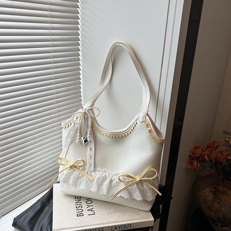 Fashion ballet style butterfly armpit bag women's new niche design shoulder bag large capacity tote bag