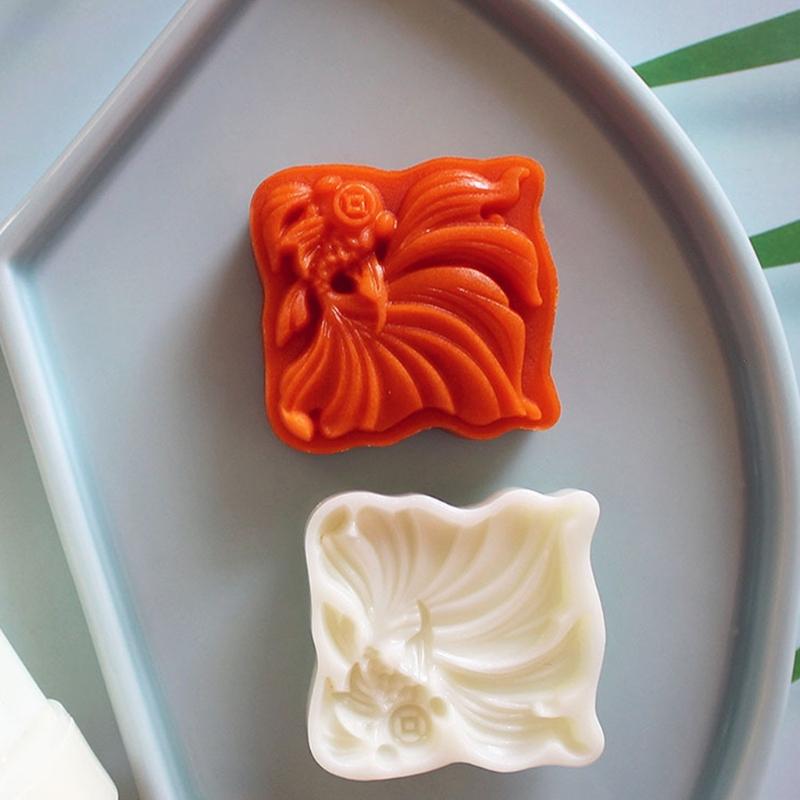 Ice Skin Pastries Mold Hand Pressed Mooncakes Mold Festival Bean Pastes Cake Molds Dessert ABS Moulds for Cooking Lover