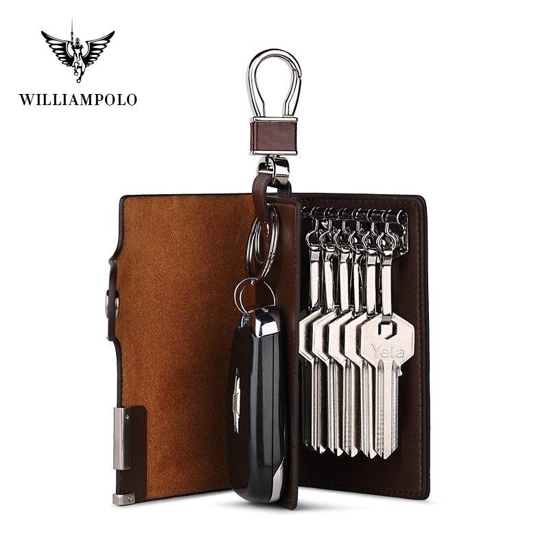 Buy Split Leather Key Case Leather Men's Multifunctional Key Chain Coin