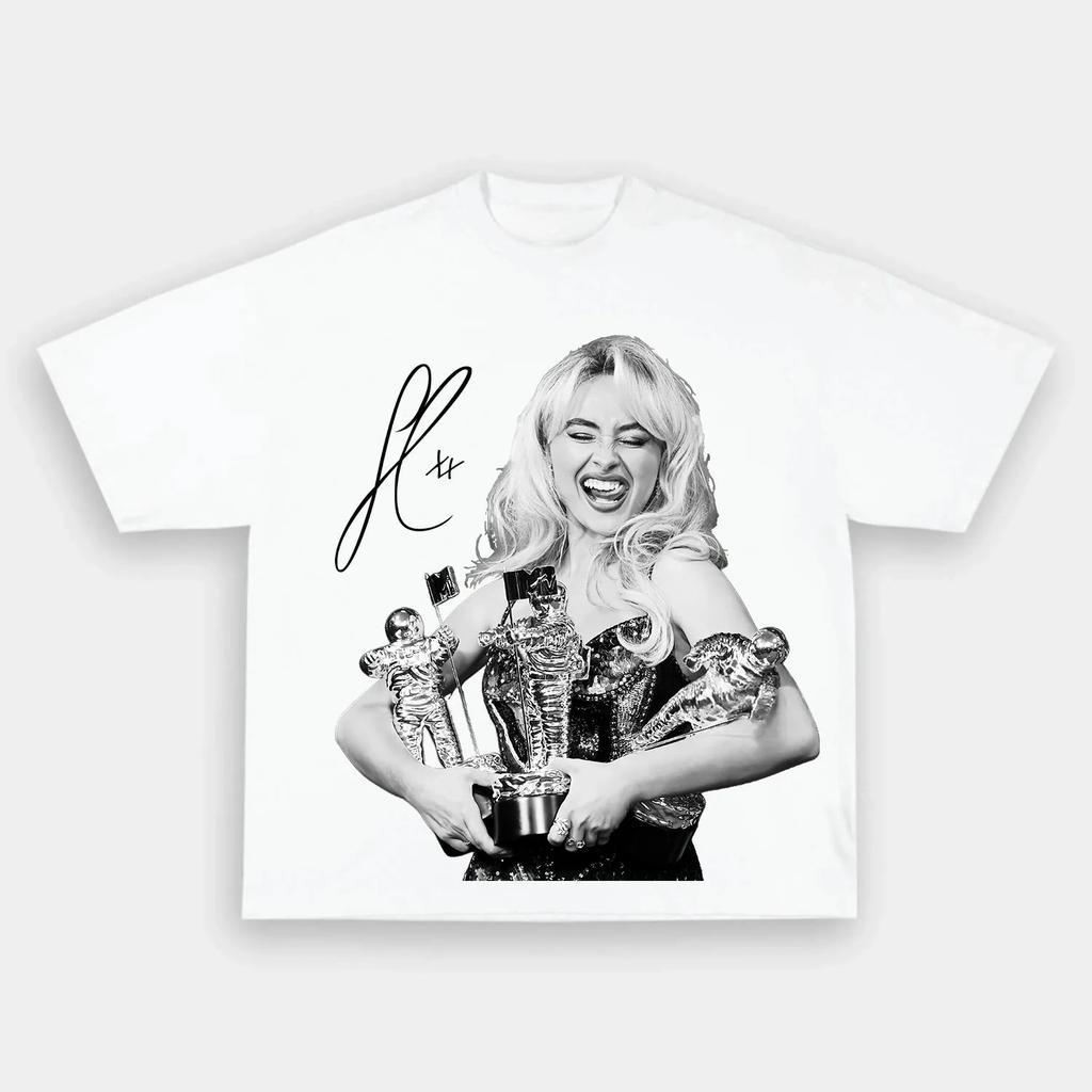 Sabrina Carpenter Coachella T Shirt 2026 Summer New Unisex Women Fashion Pop Star Tour Graphic Cotton Oversized Street Y2K Tshirt