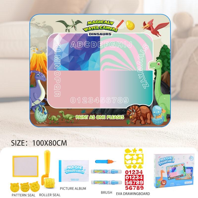 Magic Pens Water Doodle Mat Kids Painting Writing Color Doodle Drawing Mat Toy Bring Educational Toys for Girl Boy Toddler Gift