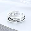 925 Silber Überlappende Damenringe Ehering Party Hochwertiger Schmuck Damen Accessoires Schmuck Allergieprävention