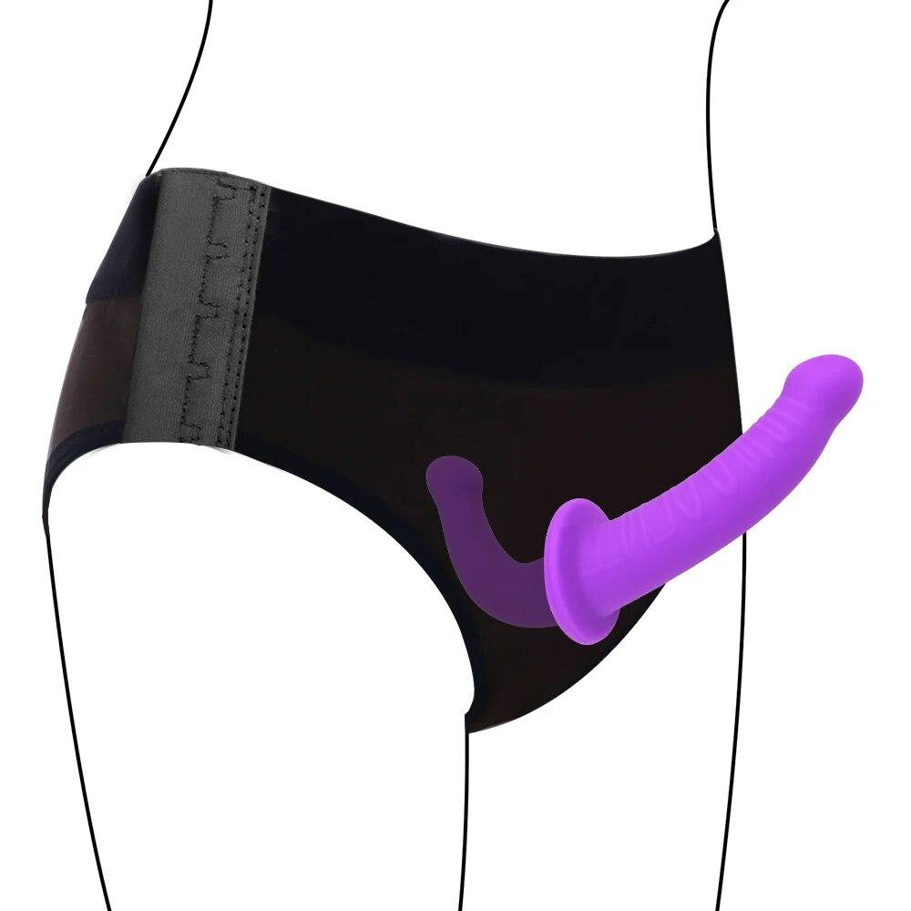 Strapon Panties With O-Rings Wearable Sex Toys for Lesbian Woman Strap-on Dildo Pants Adjustable Ultra Elastic Sex Shop
