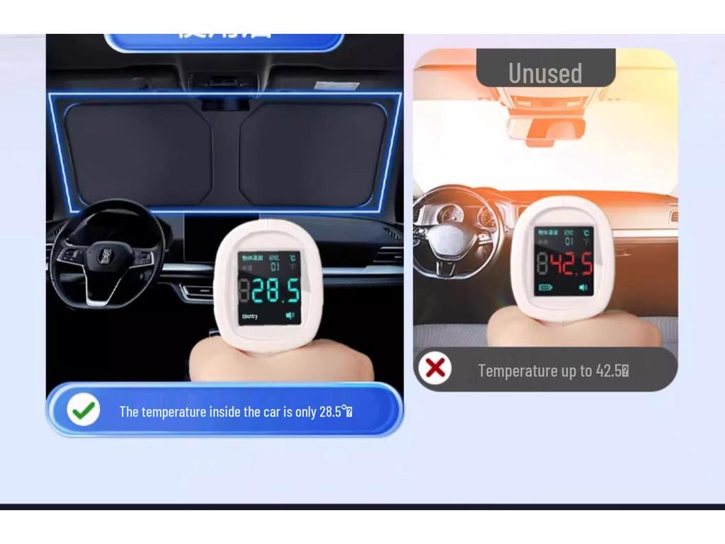 Front Windshield Sunshade: Heat Insulation and Sun Protection for Small Cars
