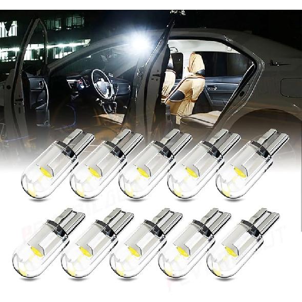 

10 шт. 168 921 175 T10 белые светодиодные лампы, совместимые с Honda Accord 2013-2018, для освещения номерного знака/заднего света/дверного освещения/чтения белый