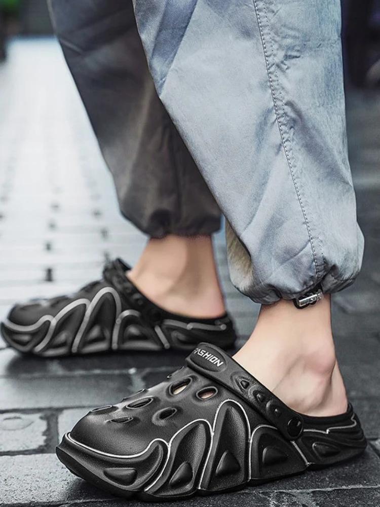 Fashion Slides Eva Beach Male Slipper Hole Trend 2025 Fun Designer Luxury High Quality Fashion Casual Elegant Y2k Comfortable Men's Shoe