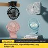 New 1 Pcs Portable Mini Cooler Fan USB Rechargeable 720°Rotatable Clip Fan Built In Night Lamp Personal Fan For Outdoor Camping