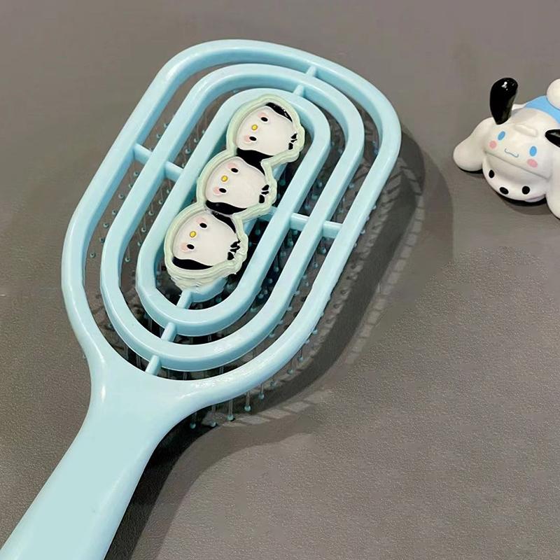 Kawaii Little Beaver Comb Hollow Massage Comb Long-handled Airbag Combs Hairdressing Styling Tools For Girls Birthday Gifts