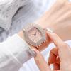 UTHAI H64 Montre Femme Entièrement Pavée Tempérament Bande Or Acier Forme Tonneau Ciel Étoilé Complet Vintage Mode Montres à Quartz