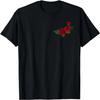 Coole Rote Rosen Elegantes Blumendesign für Männer Frauen und Jugendliche T-Shirt
