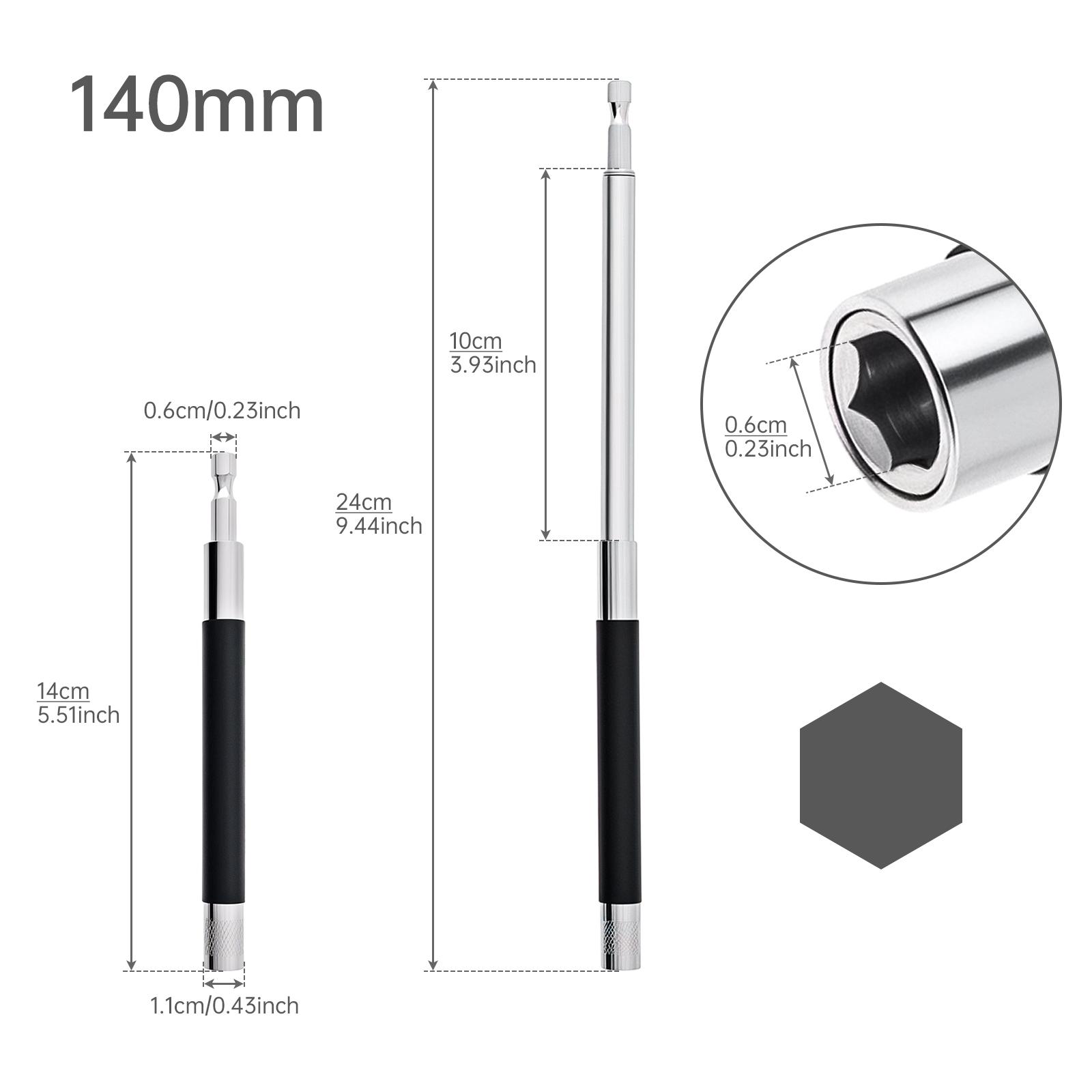 

1 шт. 80 мм/120 мм/140 мм Масштабируемый Магнитный Направляющий для шуруповерта Держатель наконечника для сверла Удлинитель Адаптер 140mm
