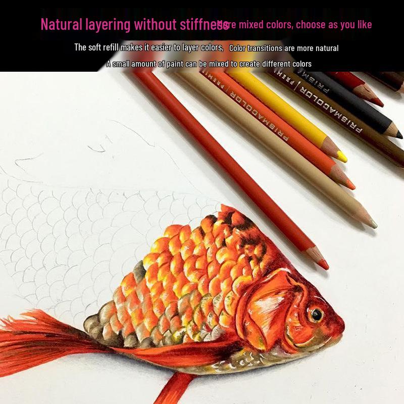 Prismacolor Sanfu Biliba Oil-Based Colored Pencil Set, 72-150 Colors for Hand-Drawn Art
