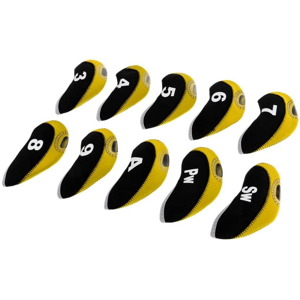 New 10Pcs/Pack Golf Club Head Wedge Neoprene Iron Cover Golf Head