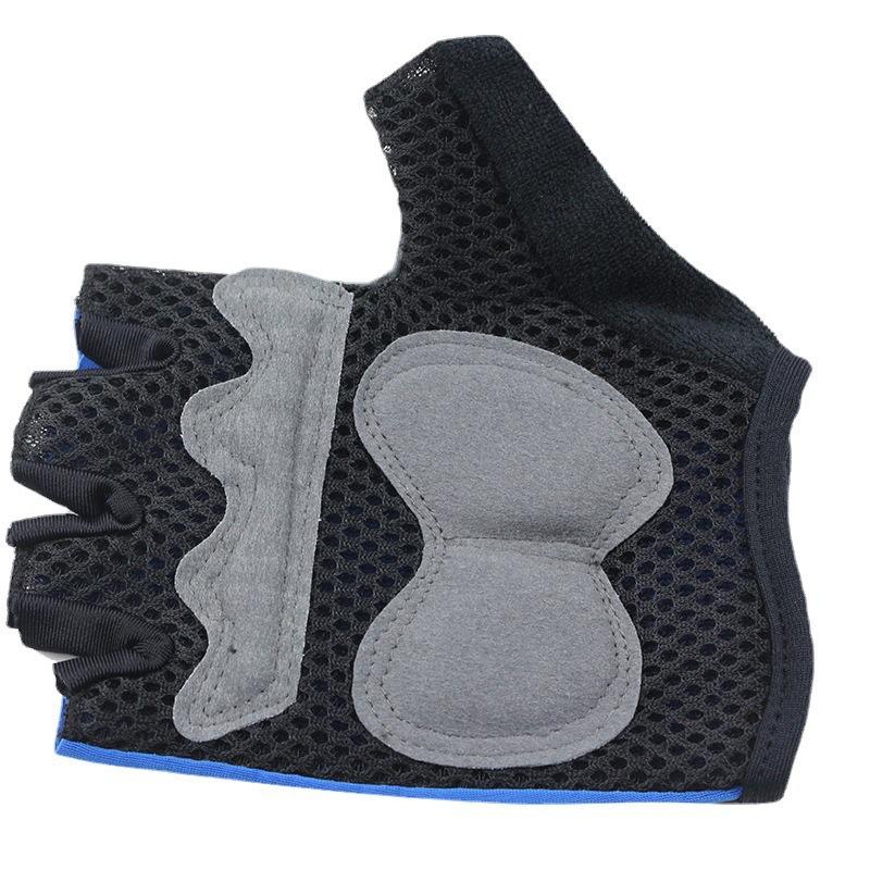Spring and Summer Riding Half Finger Gloves Thin Bicycle Mountain Bike Motorcycle Motorcycle Men and Women Shock Absorption Cycling Gloves