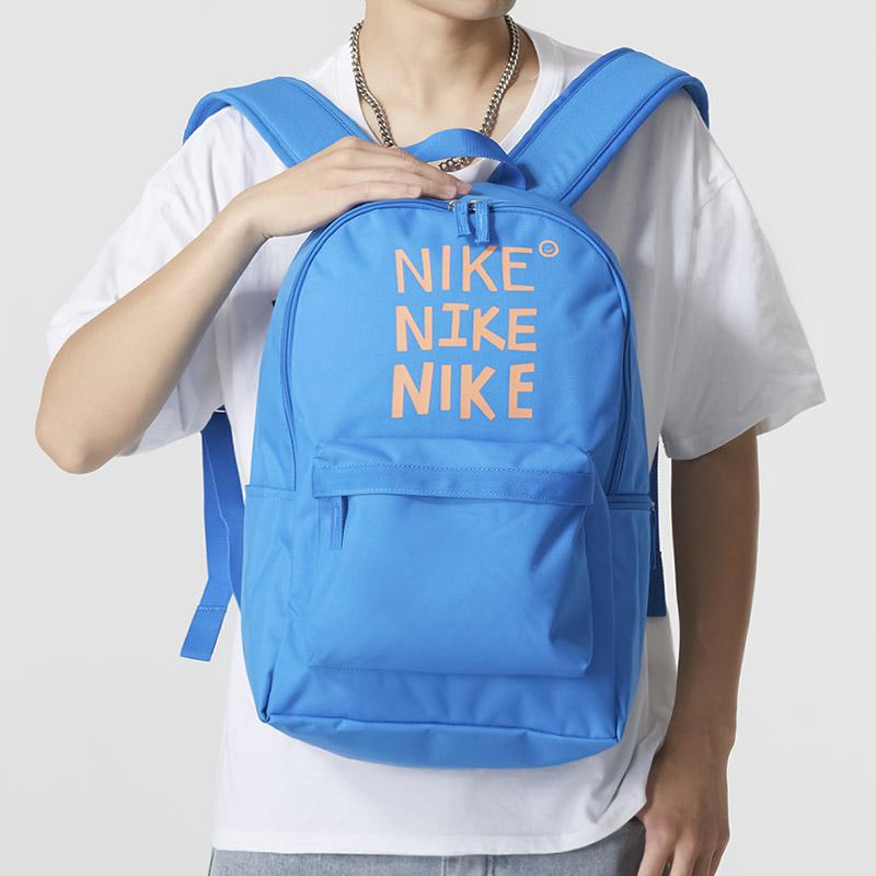 Nike Fabric Backpack Regular Unisex Blue Lightweight Casual DQ5753-435