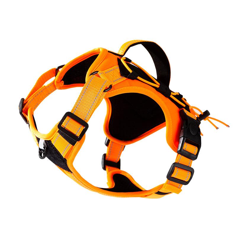 Large Dog Light Tactical Chest Back Dog Leash Chest Strap Out Explosion-proof Large Dog Vest Type Dog Walking Leash